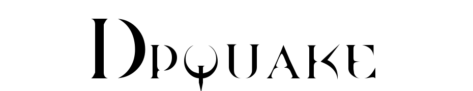 Dp Quake Yazı tipi ücretsiz indir